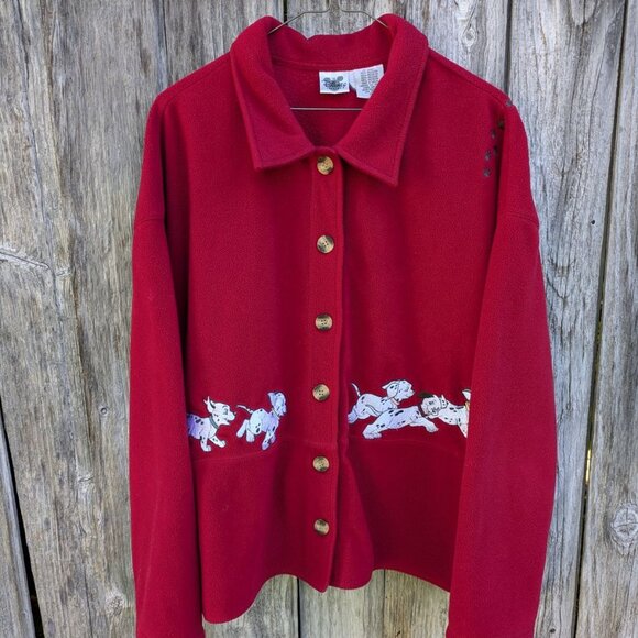 101 Dalmatians Fleece Embroidered Women's Jacket - Picture 1 of 14